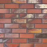 Облицовочный кирпич 7554 Norderney rot bunt schmolz | 240х71х115 мм
