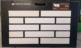 Облицовочная клинкерная плитка S29 Arctic Lumina White 245х65х18 мм