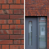 Облицовочный кирпич 8105 Emden rot bunt kohlebrand 240x71x115 мм