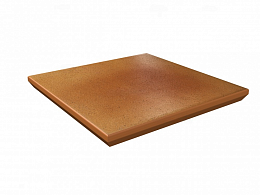 Ступень угловая с капиносом Aquarius Beige гладкая 33х33х1,1
