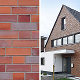 Облицовочный кирпич 8109 Oldenburg rot bunt Schmolz mit Kohlebrand 240x71x115 мм
