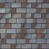Тротуарный  кирпич Lübeck braun-blau-geflammt 200х100х45 мм